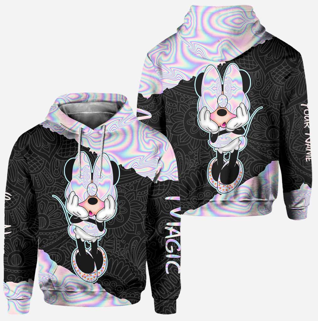 Personalized Magic Mouse Hoodie and Leggings Set for Kids