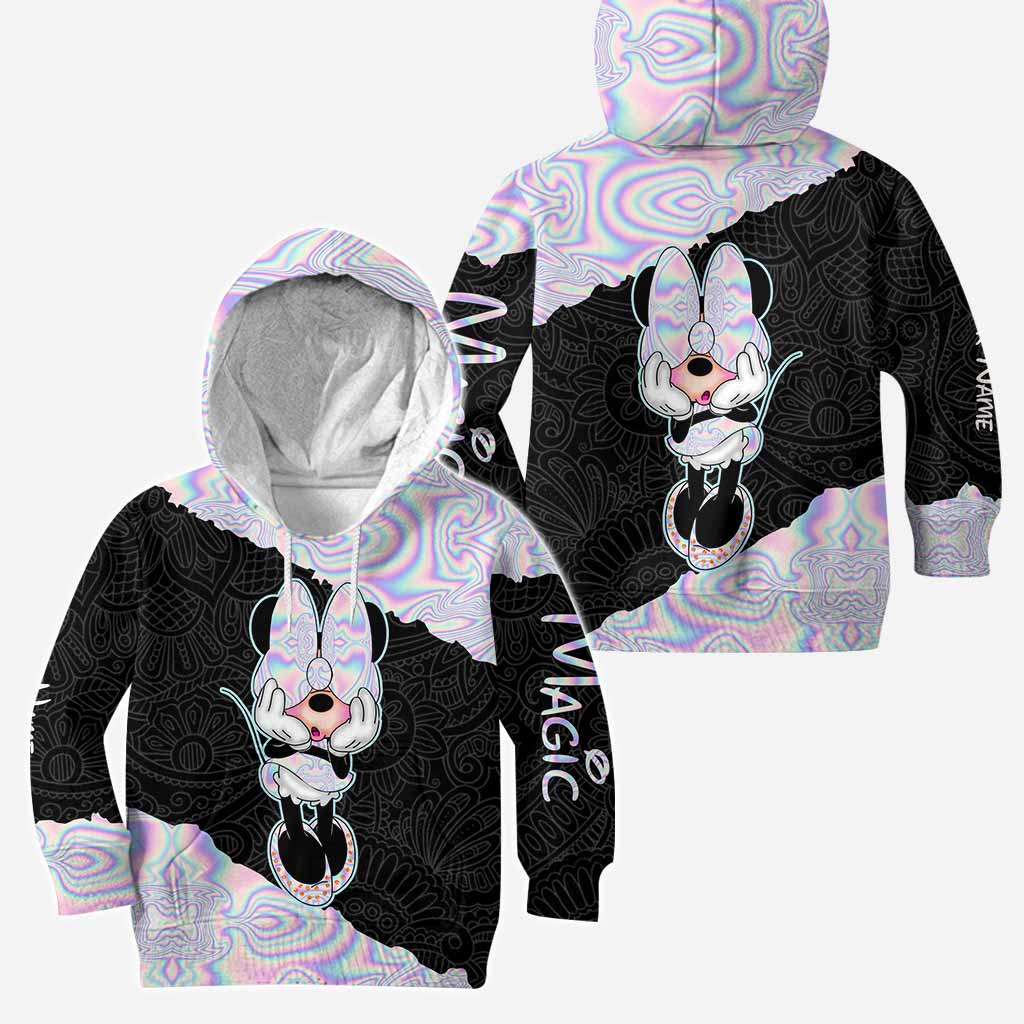 Personalized Magic Mouse Hoodie and Leggings Set for Kids