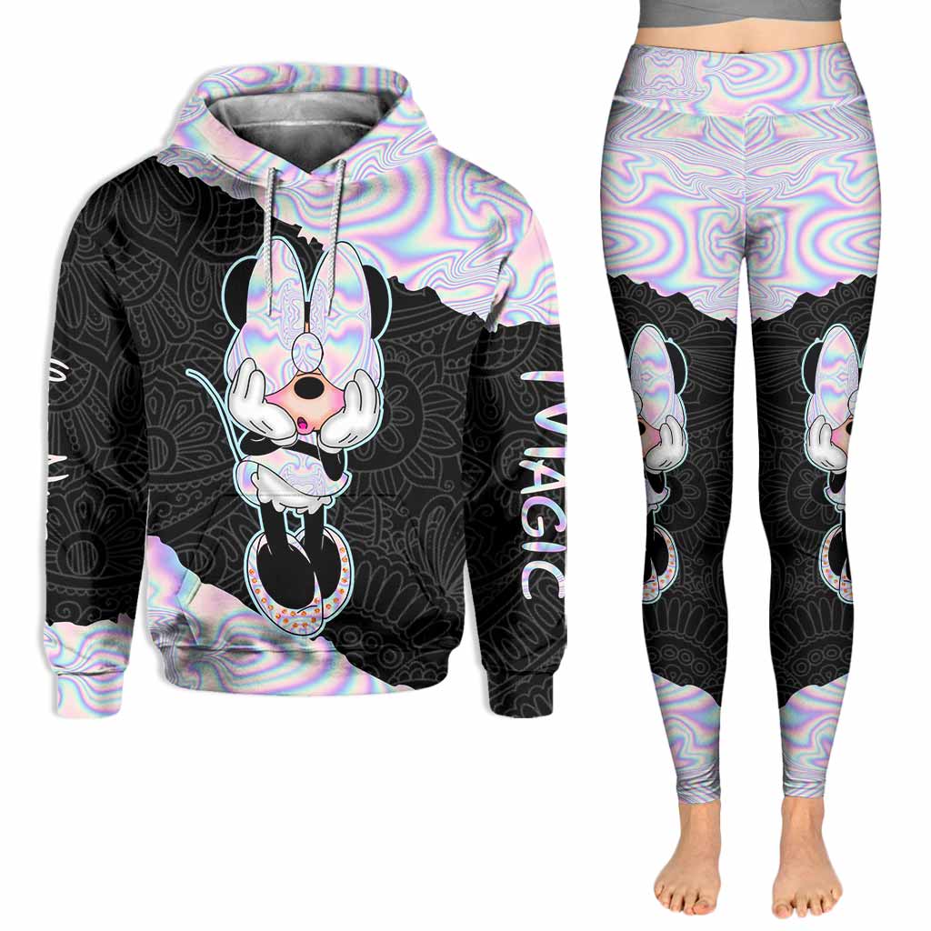 Personalized Magic Mouse Hoodie and Leggings Set for Kids