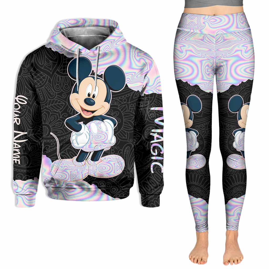 Personalized Mickey Mouse Hoodie and Leggings Set for Kids