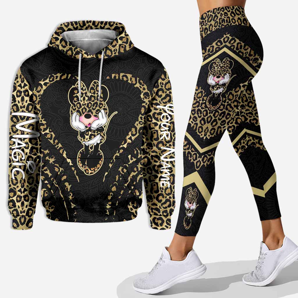 Personalized Magic Mouse Hoodie and Leggings Set for Kids