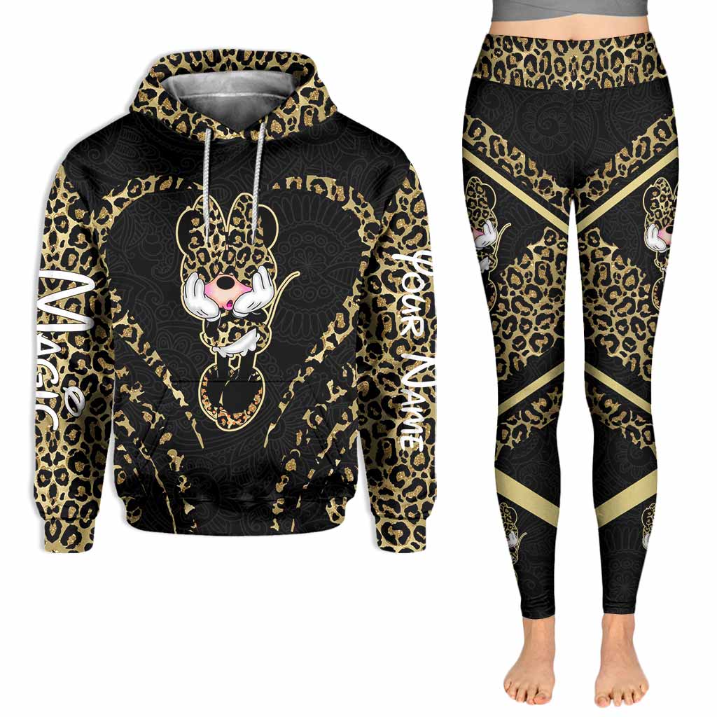 Personalized Magic Mouse Hoodie and Leggings Set for Kids