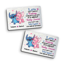 Load image into Gallery viewer, Personalized Couple Wallet Insert Card Custom Love Message Gift
