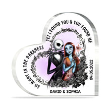 Load image into Gallery viewer, Personalized Heart Acrylic Plaque Custom Gift for Couples Wedding Anniversary
