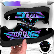 Load image into Gallery viewer, Personalized Top Gun Sneakers Custom Name Gift for Him/Her
