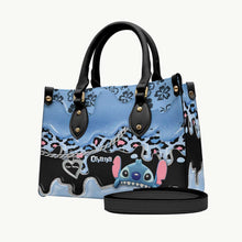 Load image into Gallery viewer, Personalized Leather Handbag with Ohana Design for Mom
