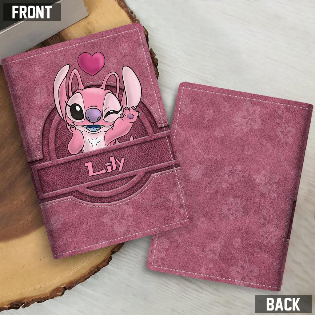 Personalized Ohana Passport Holder Custom Name Travel Gift for Couples