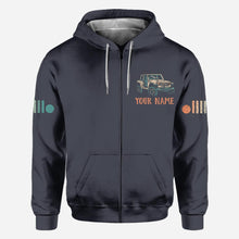 Load image into Gallery viewer, Personalized Adventure Jeep Hoodie All Over Print Custom Name Gift
