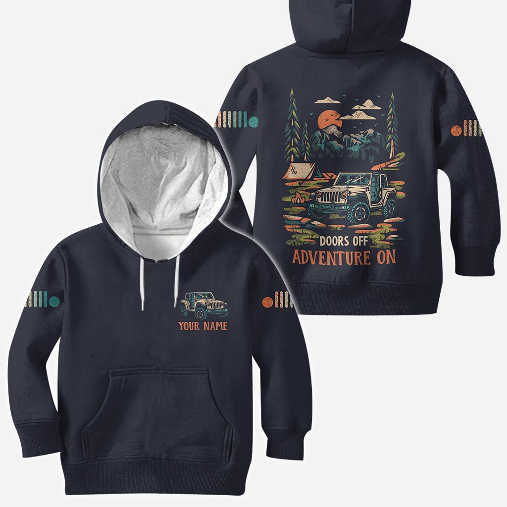 Personalized Adventure Jeep Hoodie All Over Print Custom Name Gift