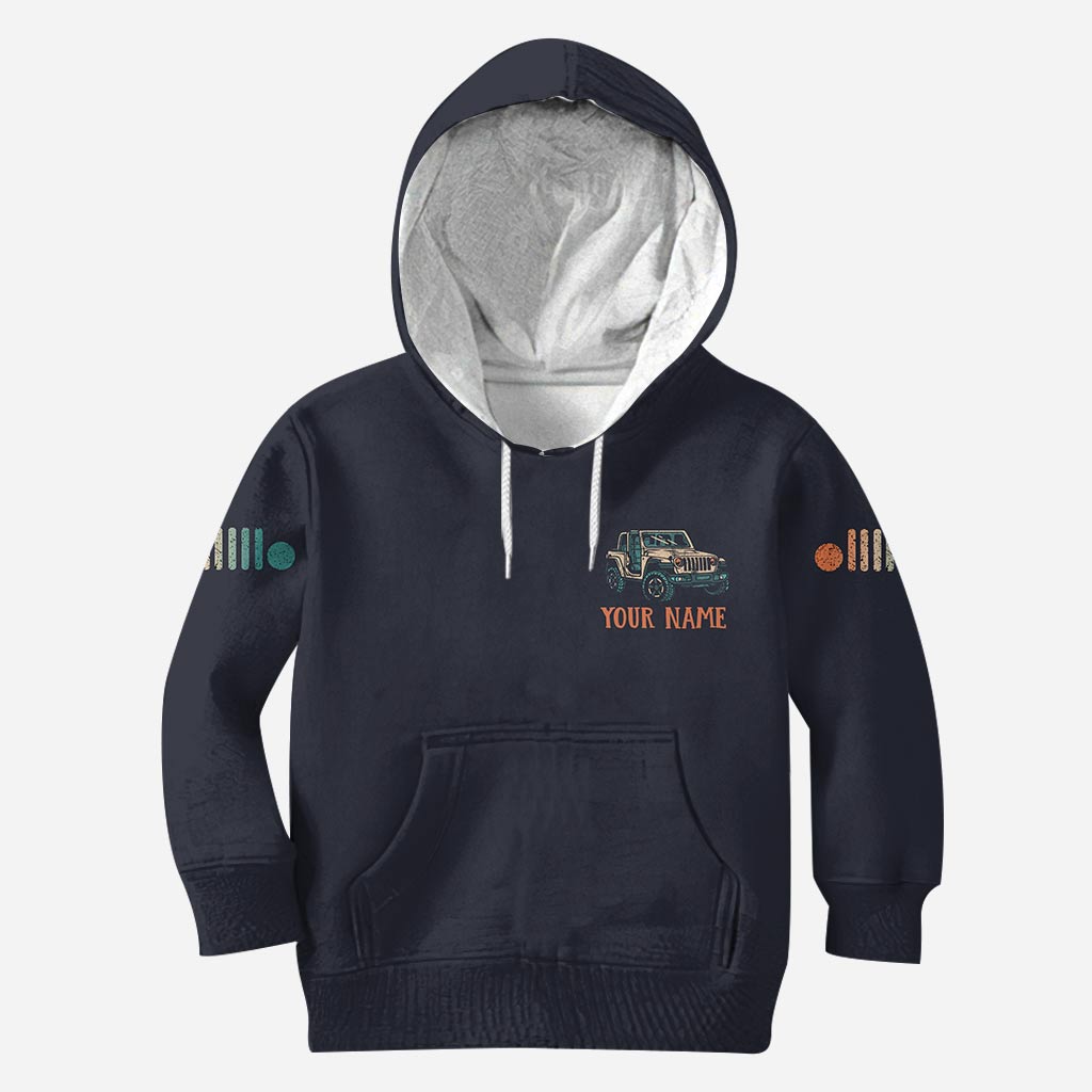 Personalized Adventure Jeep Hoodie All Over Print Custom Name Gift