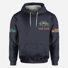 Load image into Gallery viewer, Personalized Adventure Jeep Hoodie All Over Print Custom Name Gift
