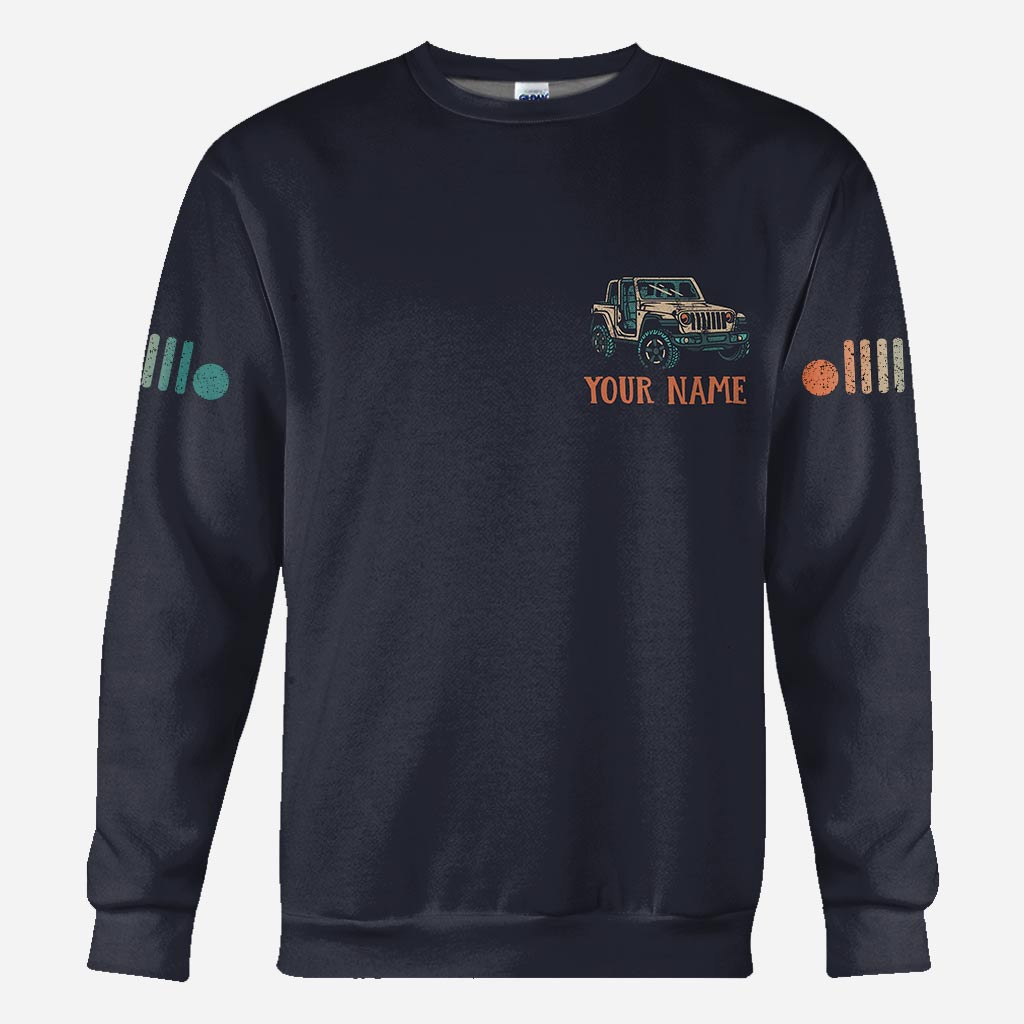 Personalized Adventure Jeep Hoodie All Over Print Custom Name Gift
