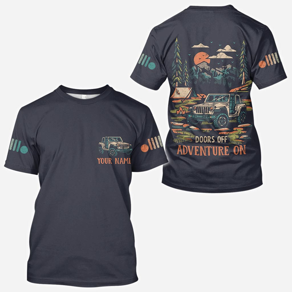 Personalized Adventure Jeep Hoodie All Over Print Custom Name Gift