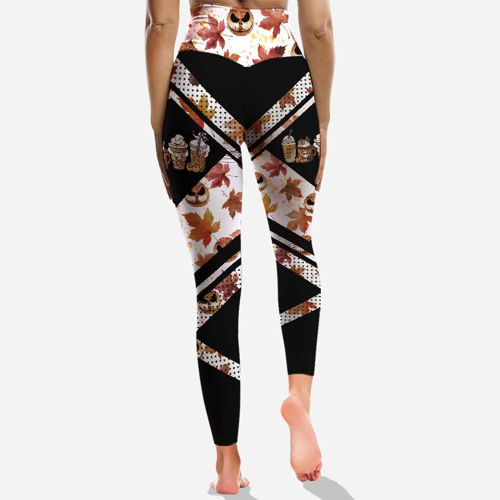 Personalized Halloween and Thanksgiving Hoodie & Leggings Set Custom Name Fall Gift