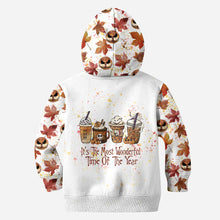 Load image into Gallery viewer, Personalized Halloween and Thanksgiving Hoodie &amp; Leggings Set Custom Name Fall Gift
