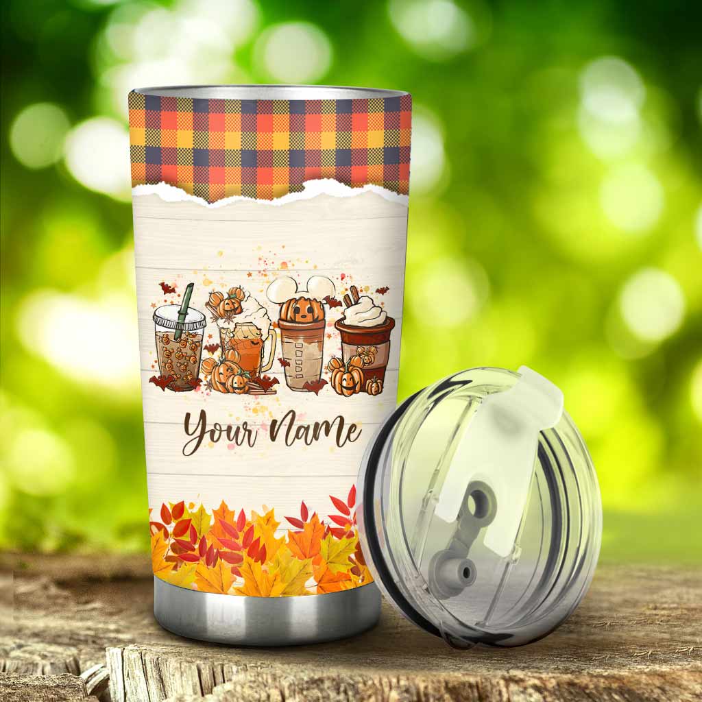 Personalized Fall Tumbler Custom Name It's The Most Wonderful Time Gift