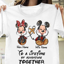 Load image into Gallery viewer, Personalized Disney Adventure T-shirt &amp; Hoodie for Couples
