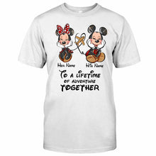 Load image into Gallery viewer, Personalized Disney Adventure T-shirt &amp; Hoodie for Couples
