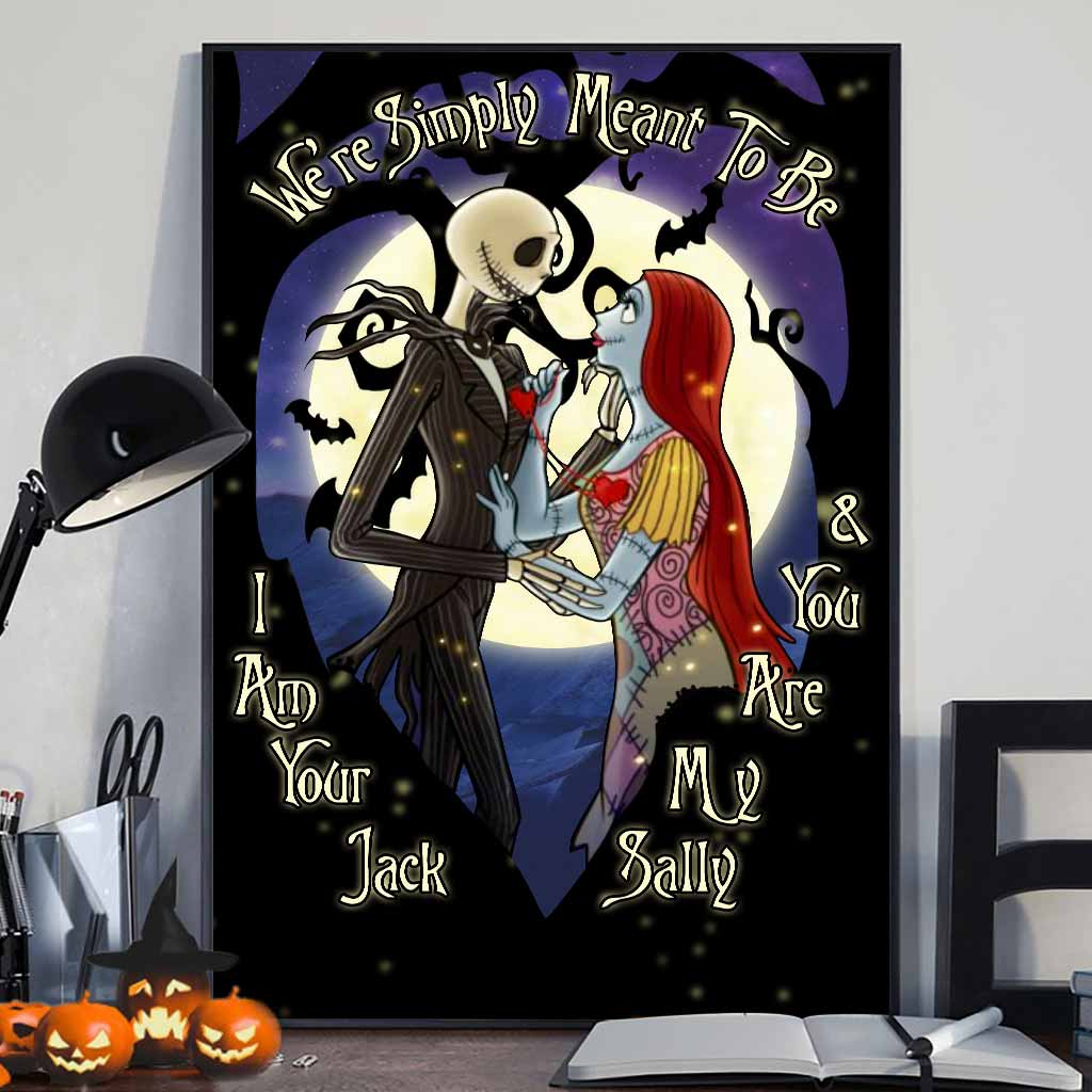 Personalized Nightmare Before Christmas Poster Custom Names Halloween Gift