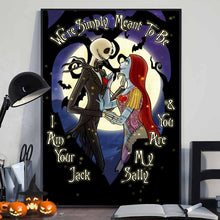 Load image into Gallery viewer, Personalized Nightmare Before Christmas Poster Custom Names Halloween Gift
