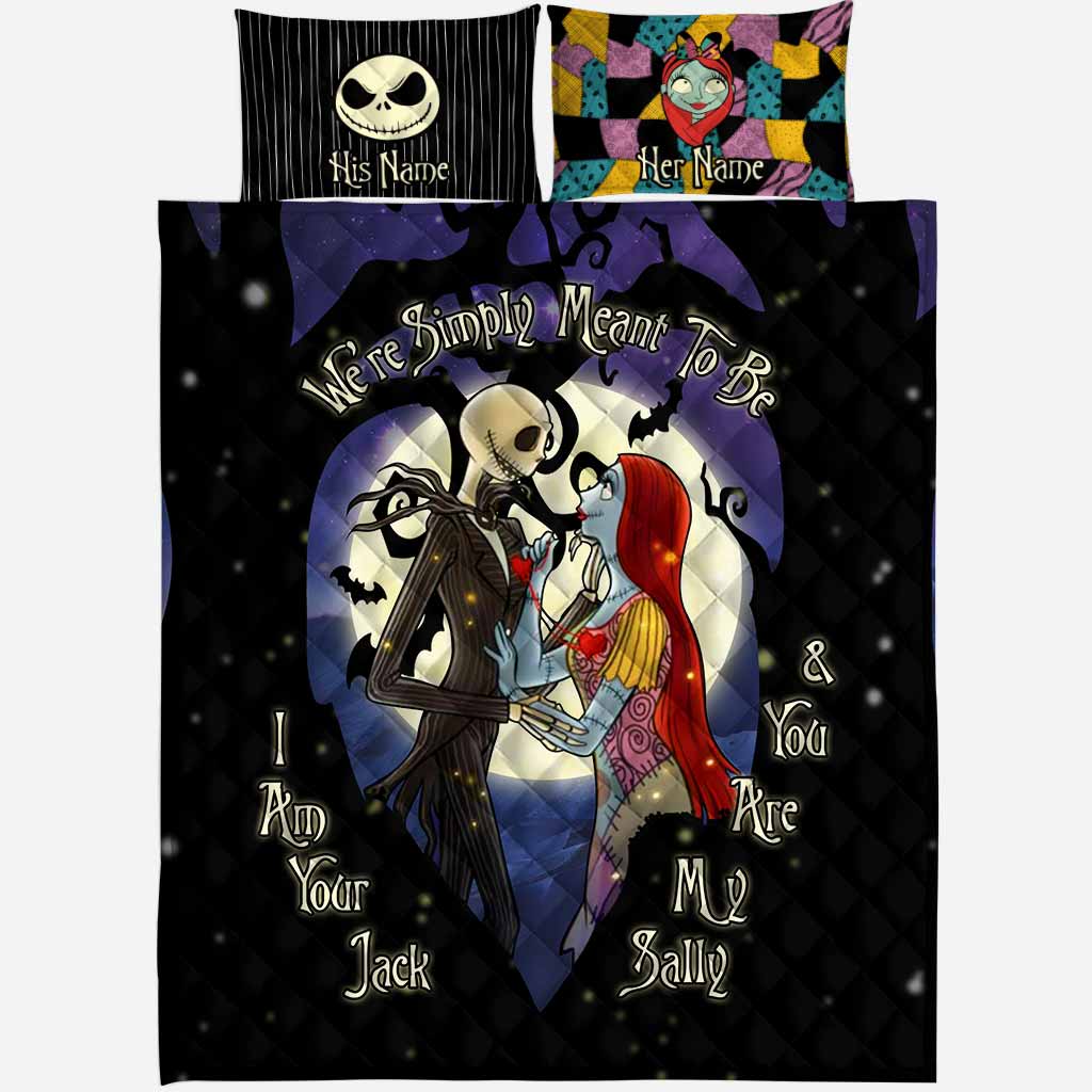 Personalized Nightmare Quilt Set Custom Couple Gift for Anniversary