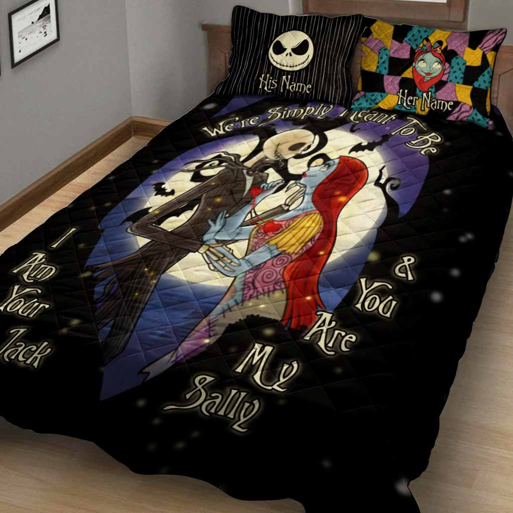 Personalized Nightmare Quilt Set Custom Couple Gift for Anniversary
