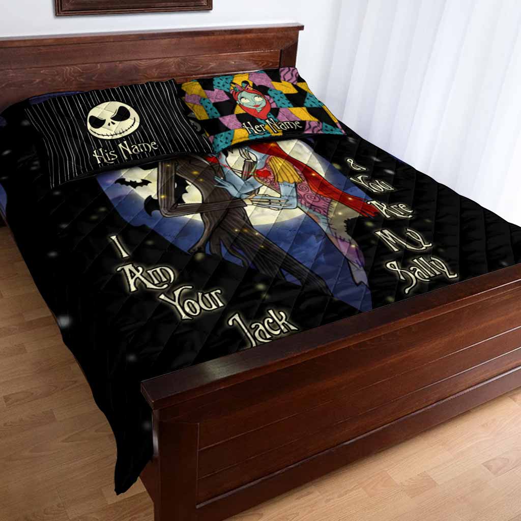 Personalized Nightmare Quilt Set Custom Couple Gift for Anniversary