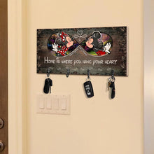 Load image into Gallery viewer, Personalized Mickey Mouse Key Rack Custom Name Gift for Home
