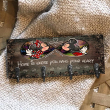 Load image into Gallery viewer, Personalized Mickey Mouse Key Rack Custom Name Gift for Home
