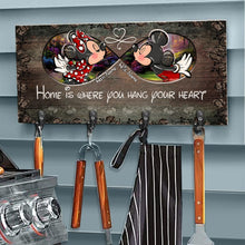 Load image into Gallery viewer, Personalized Mickey Mouse Key Rack Custom Name Gift for Home
