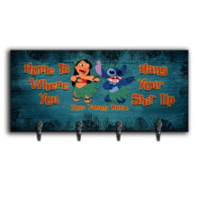 Load image into Gallery viewer, Personalized Ohana Key Rack Custom Family Name Gift for Home
