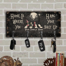 Load image into Gallery viewer, Personalized Key Rack with Family Name Wall Decor Gift
