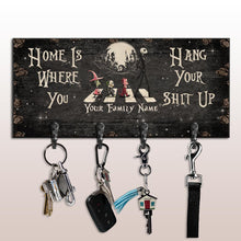 Load image into Gallery viewer, Personalized Key Rack with Family Name Wall Decor Gift
