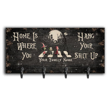 Load image into Gallery viewer, Personalized Key Rack with Family Name Wall Decor Gift
