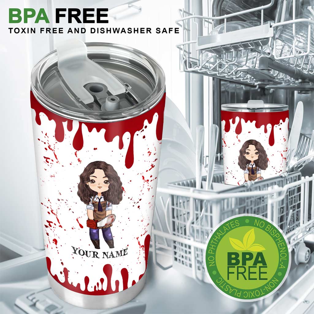 Personalized Halloween Tumbler Custom Name Unique Gift Idea