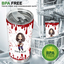 Load image into Gallery viewer, Personalized Halloween Tumbler Custom Name Unique Gift Idea
