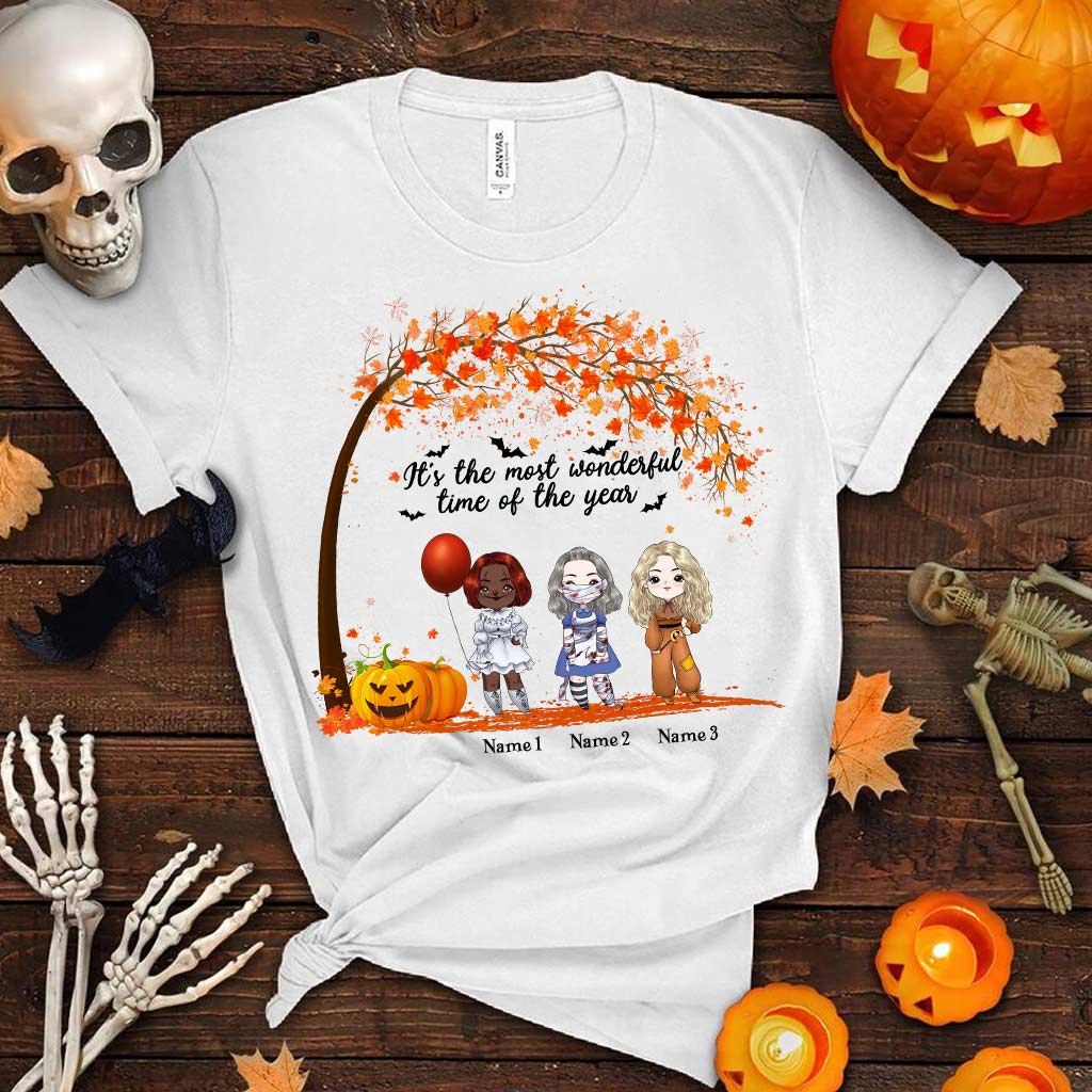 Personalized Halloween Bestie T-Shirt & Hoodie Gift for Friends