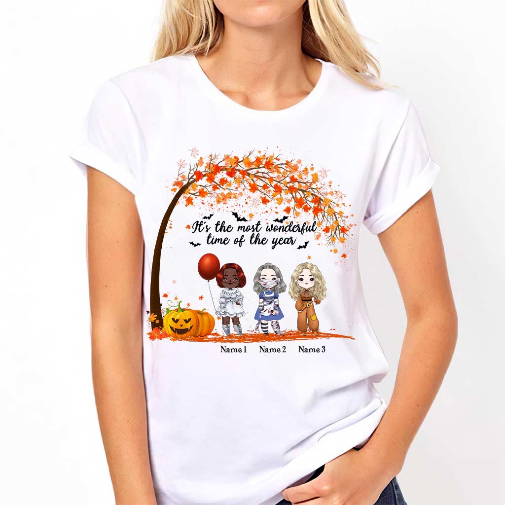 Personalized Halloween Bestie T-Shirt & Hoodie Gift for Friends