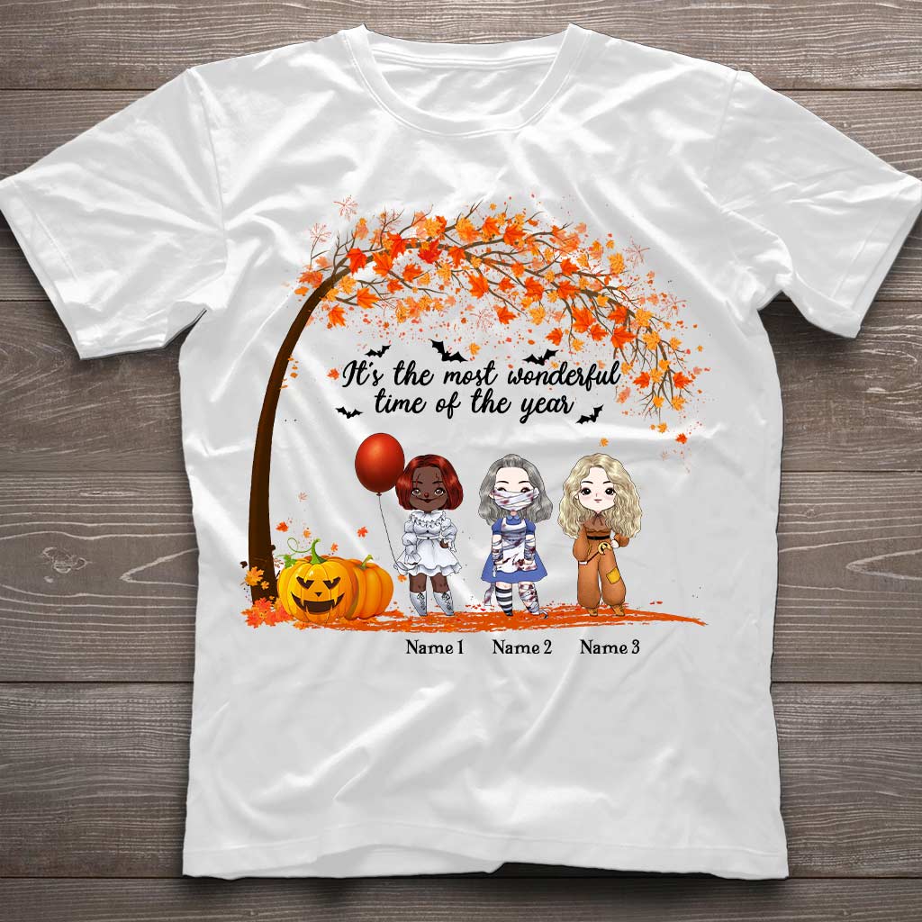 Personalized Halloween Bestie T-Shirt & Hoodie Gift for Friends