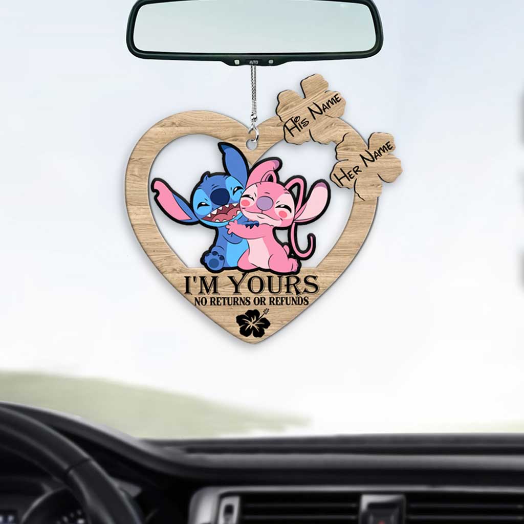 Personalized I’m Yours Car Ornament Custom Name Gift for Couples