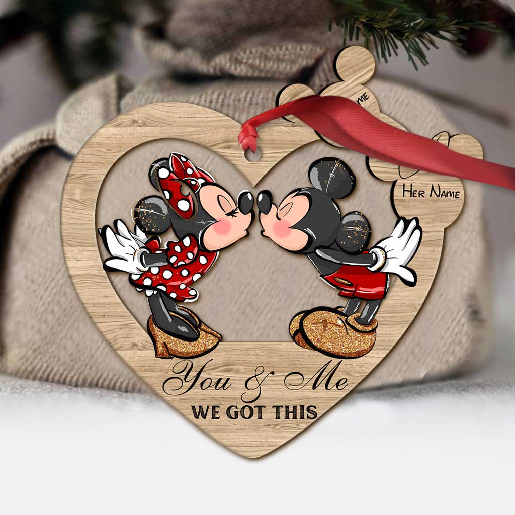 Personalized Christmas Mouse Ornament Custom Name Gift