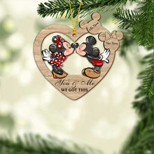 Load image into Gallery viewer, Personalized Christmas Mouse Ornament Custom Name Gift
