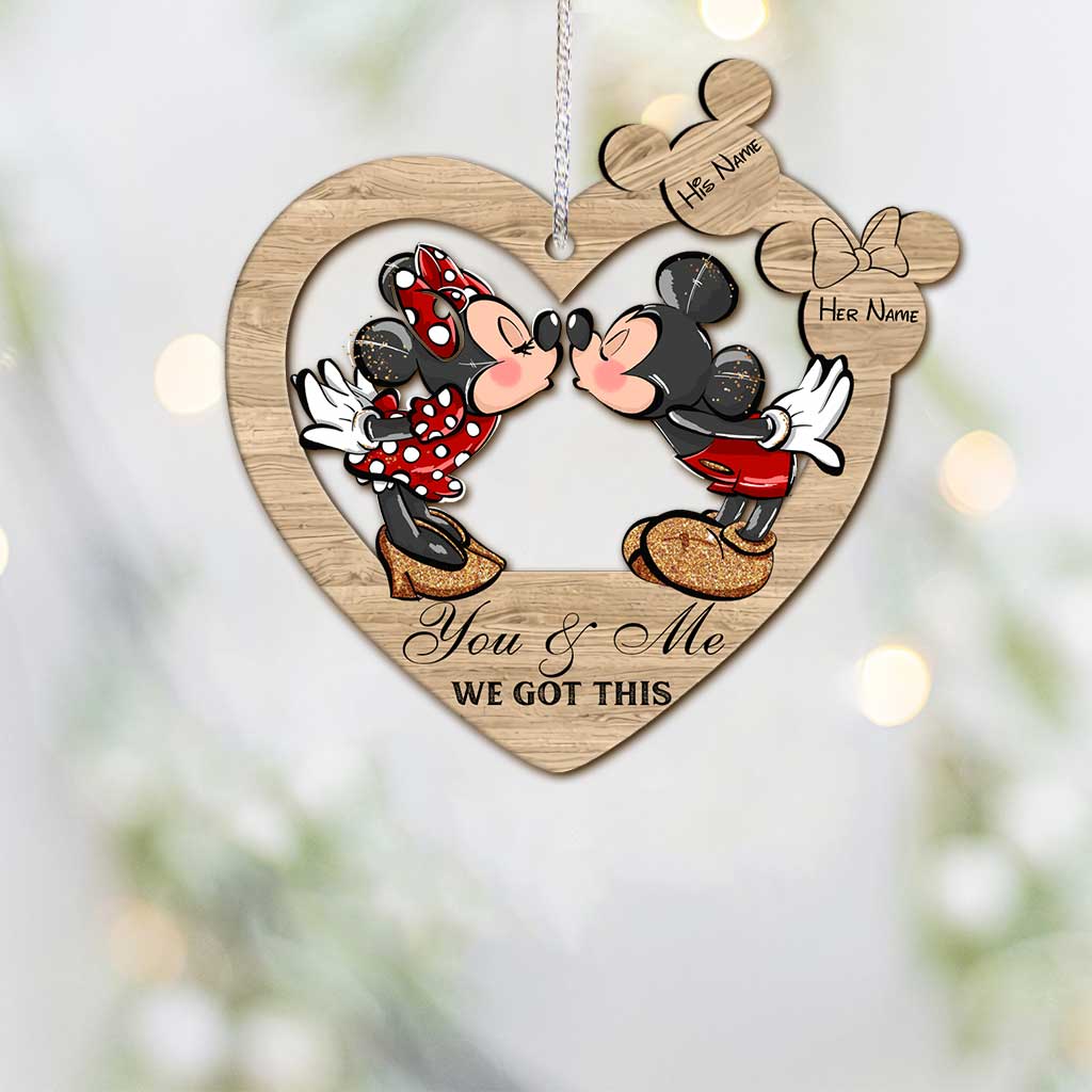 Personalized Christmas Mouse Ornament Custom Name Gift