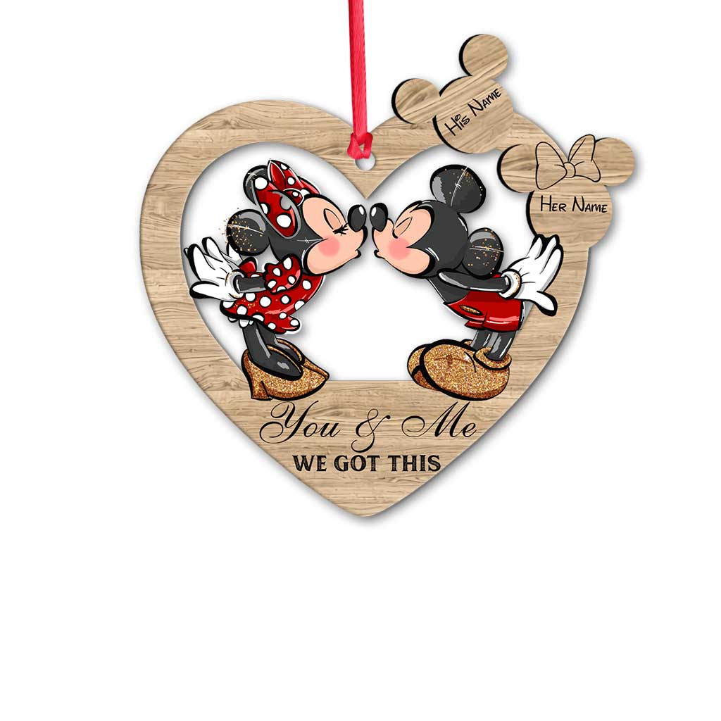 Personalized Christmas Mouse Ornament Custom Name Gift