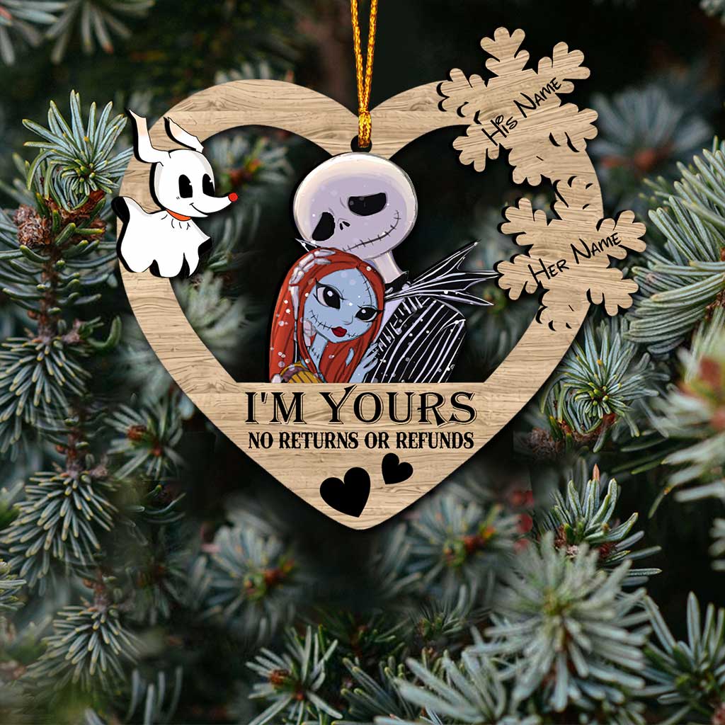 Personalized Nightmare Before Christmas Ornament Custom Name Gift
