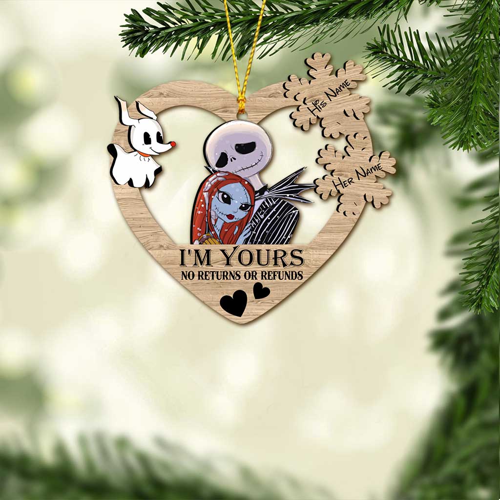 Personalized Nightmare Before Christmas Ornament Custom Name Gift