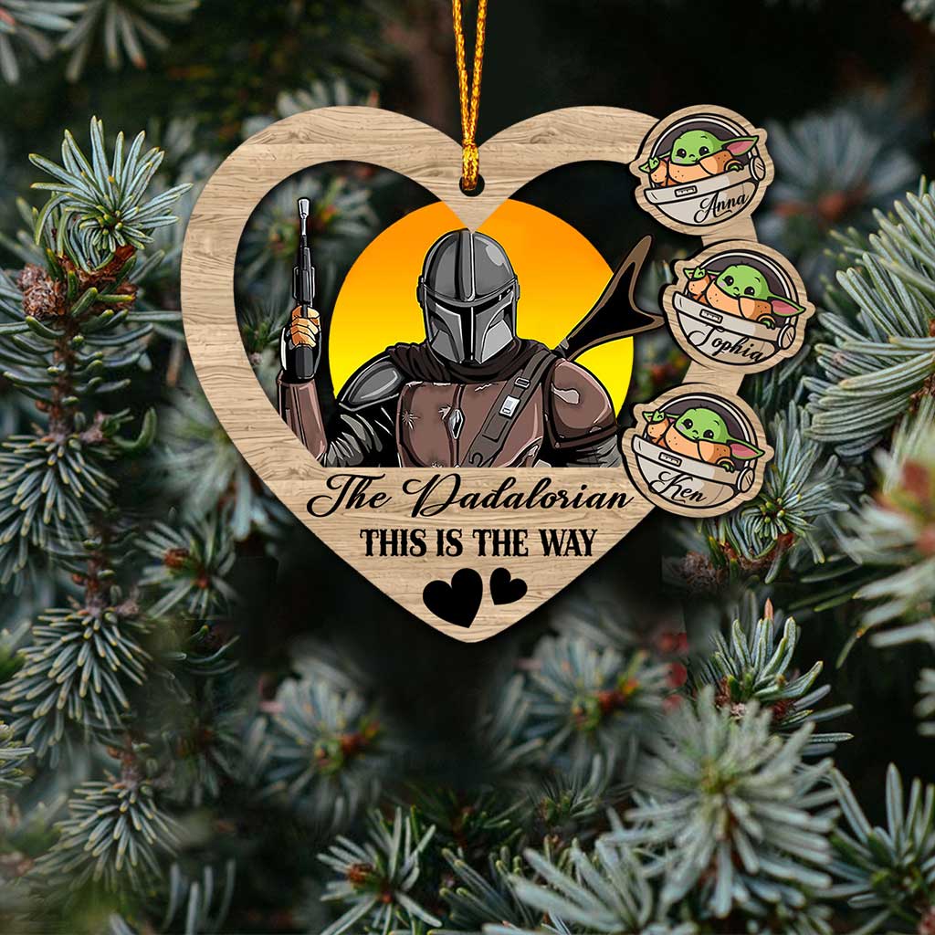 Personalized The Mandalorian Christmas Ornament Custom Gift