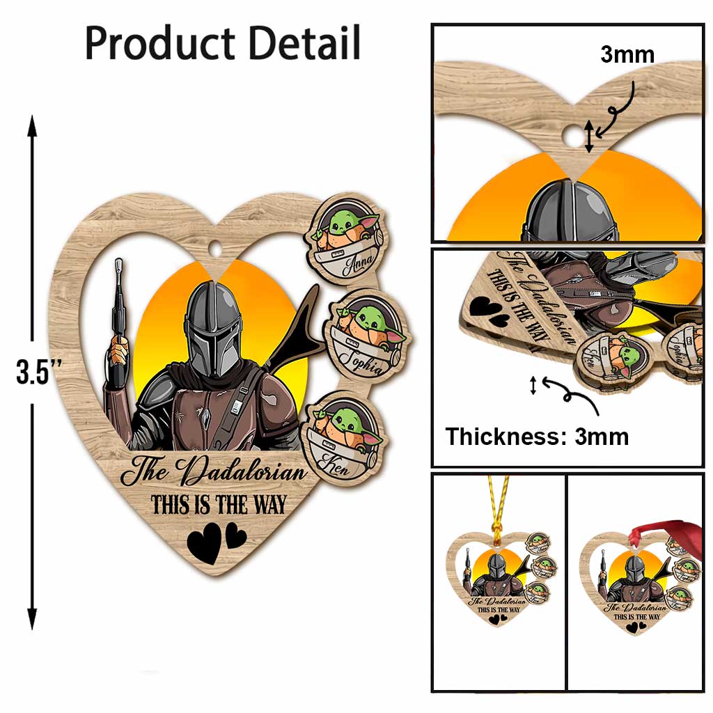 Personalized The Mandalorian Christmas Ornament Custom Gift