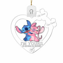 Load image into Gallery viewer, Personalized LED Acrylic Heart Ornament for Couples Christmas Gift
