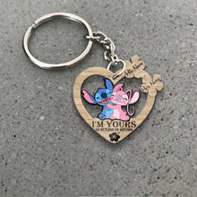 Load image into Gallery viewer, Personalized Ohana Keychain Custom Name Gift for Him/Her
